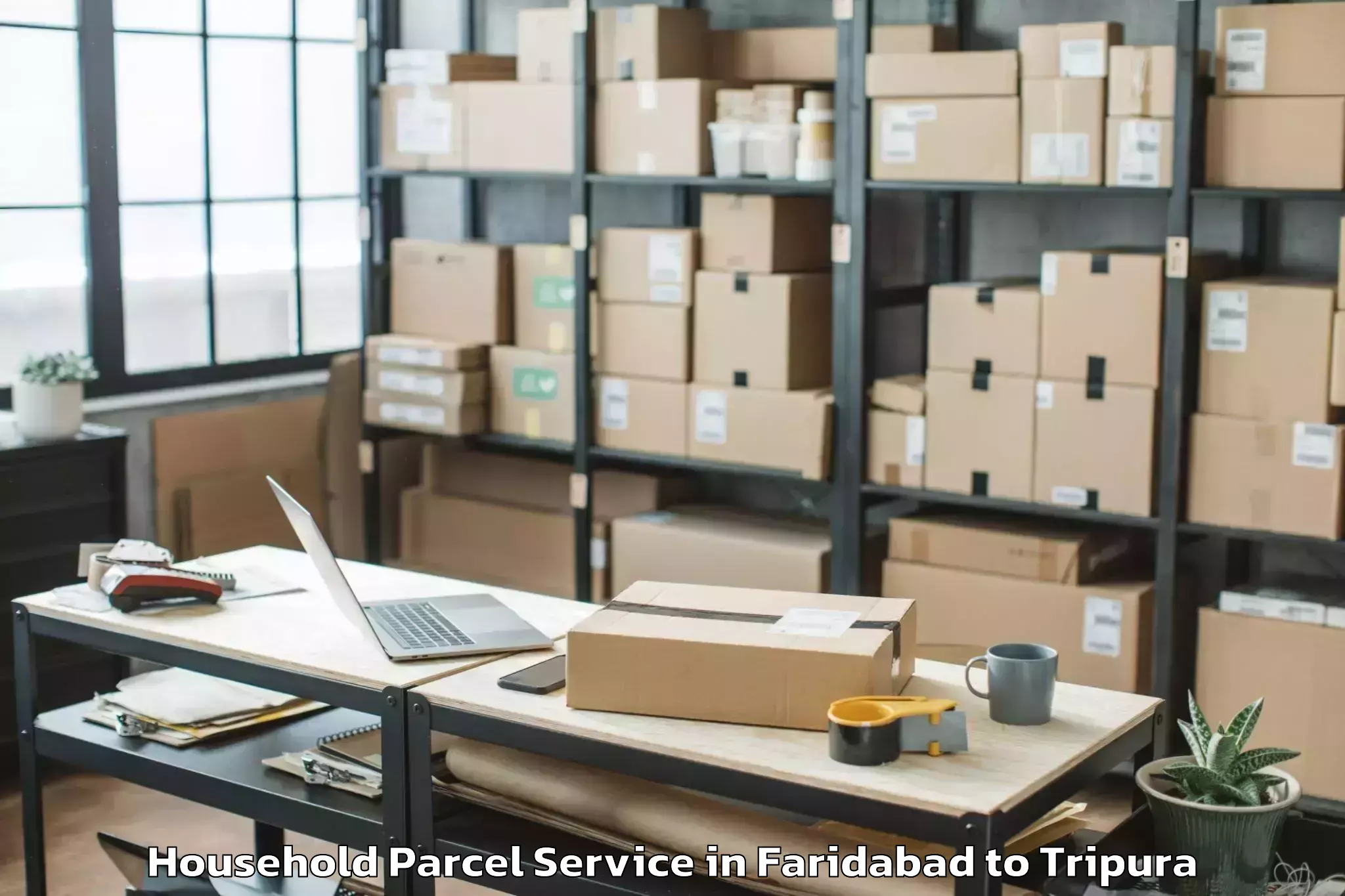 Reliable Faridabad to Jirania Household Parcel